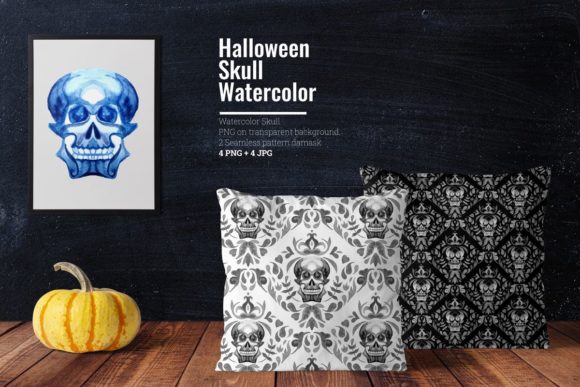 Halloween Skull Watercolor Illustrations Review
