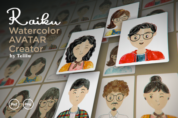 Raiku - Watercolor Avatar Creator & Illustrations