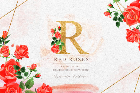 Rose Watercolor Set: Elegant Illustrations