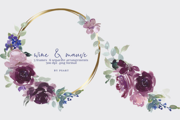 Watercolor Floral Frame Collection Illustrations Review