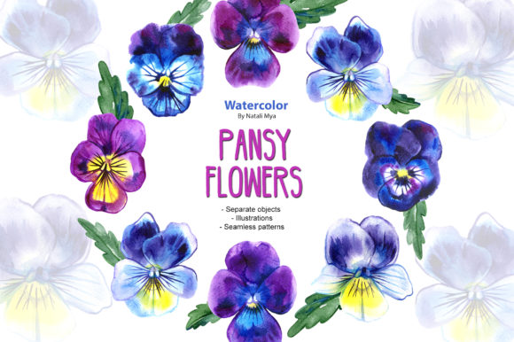 Watercolor Pansy Flower Set: A Designer Review
