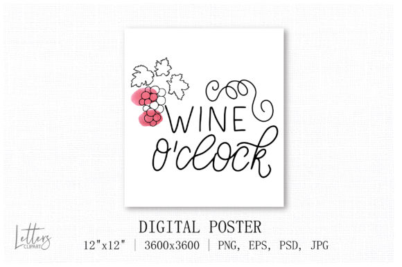 Wine O’clock: Watercolor Illustrations for Brands