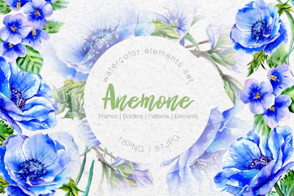 Wonderful Blue Anemone Watercolor Set Review